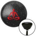thumbnail image 1 of Red Meditation Symbol Black Retro Metal Flake Shift Knob with M16 x 1.5 Insert Auto, 1 of 1