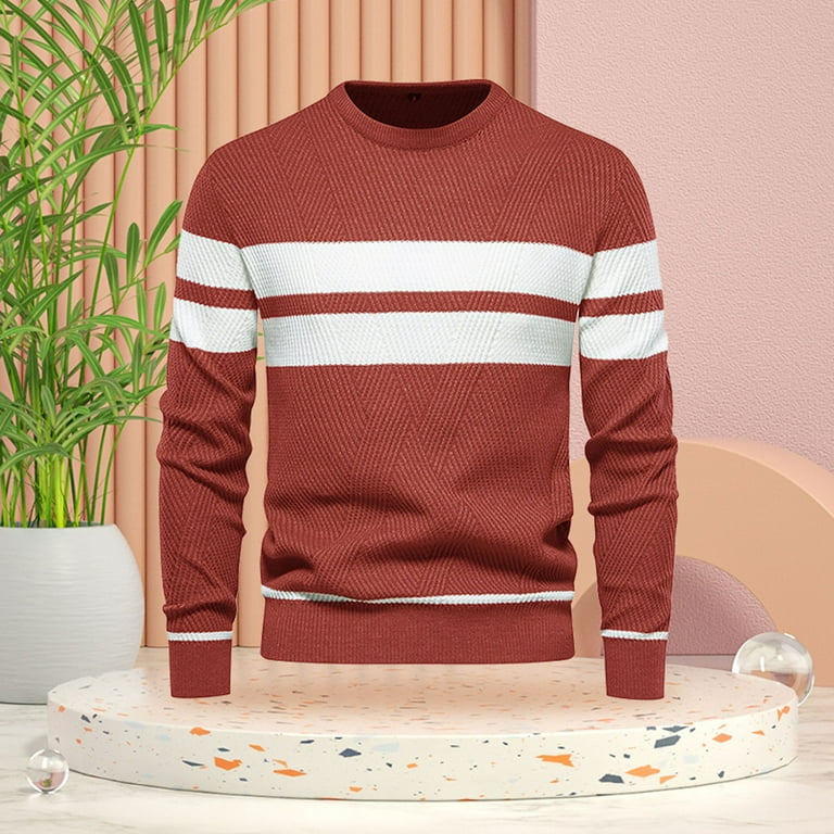 Red pullover sweater mens 2025