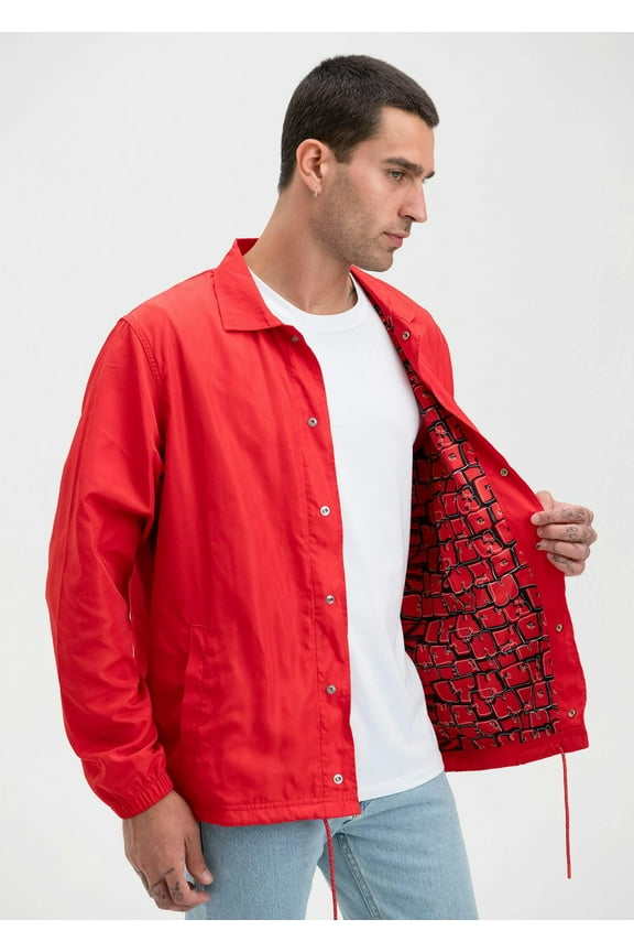 Red | Mens Coach Jacket