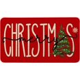 thumbnail image 1 of Red Merry Christmas Door Mat Outdoor Decor, Christmas Welcome Mat Doormat Outdoor Rug Indoor, Outdoor Christmas Mats for Front Door, 17" x 30", 1 of 6