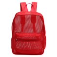 thumbnail image 1 of Red Mesh Backpack, 17X11.8X5.51 inch Breathable Mesh Daypack, Lightweight Travel Storage Backpack, Mesh Bookbag with Zipper, Outdoor Casual Mesh Rucksack, Multi Pocket Commute Backpack, 1 of 5