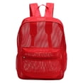 thumbnail image 1 of Red Mesh Backpacks with Breathable Design and Lightweight Material, Portable Travel Daypacks for Women Commute and Workout, 1 of 7