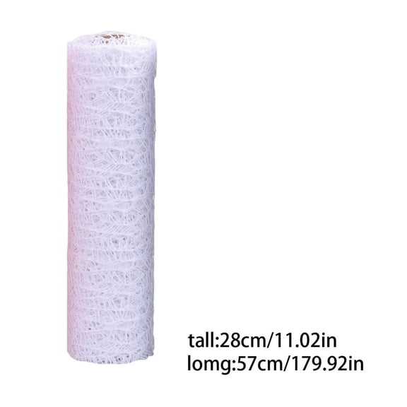 Decorative Textura Mesh Ribbon Roll, 28x457cm Polyester Velum for Artes, DIY Flosculus Wrapping Wedding Party , Black Soft Fabric