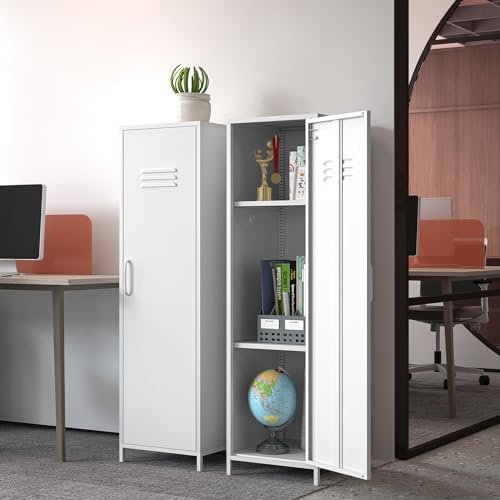 Red Metal Bedroom Armoire Wardrobe Closet for Hanging Clothes 51