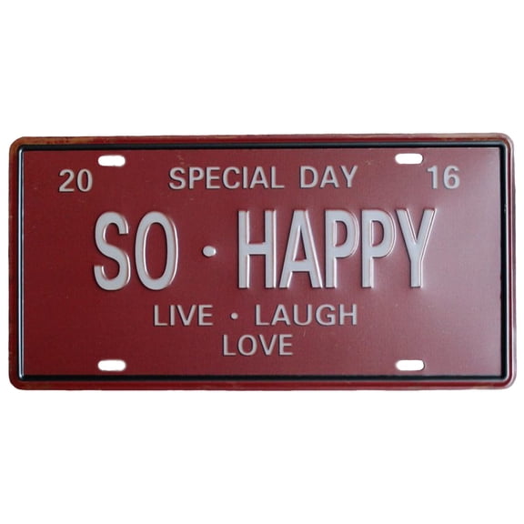 Red Metal Sign with Inspirational Quote - Lightweight and Durable - Great for Living Rooms and Entryways - Red