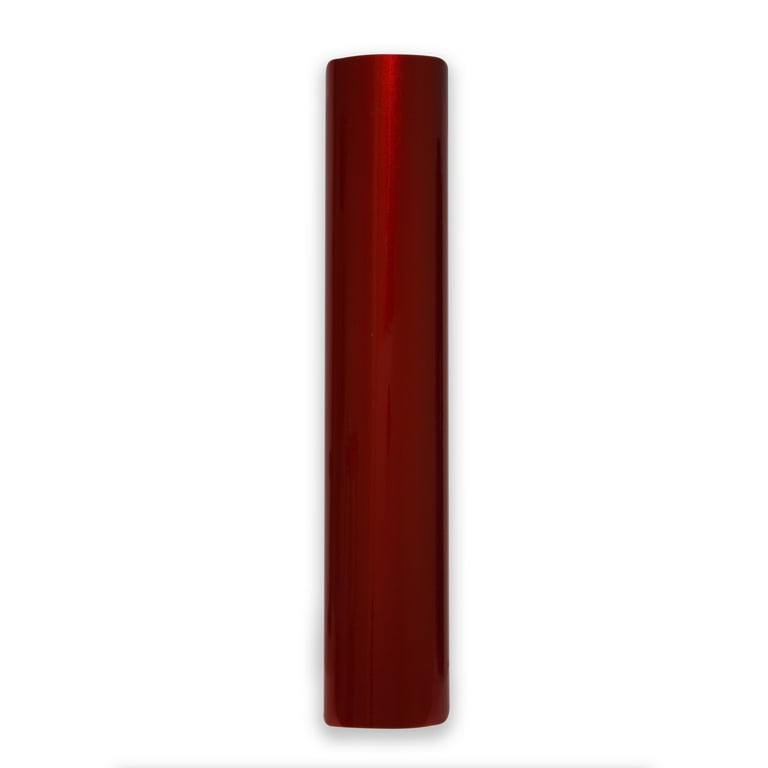 Red Metallic Adhesive Vinyl Rolls for Cricut, Silhouette | 6 Feet |  Permanent Vinyl By Craftables