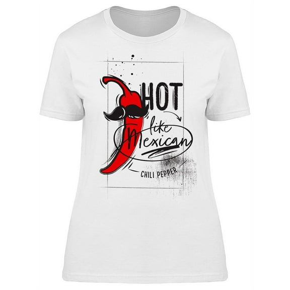 Red Mexican Chili Pepper Hot T-Shirt Women -Image by Shutterstock, Female Small