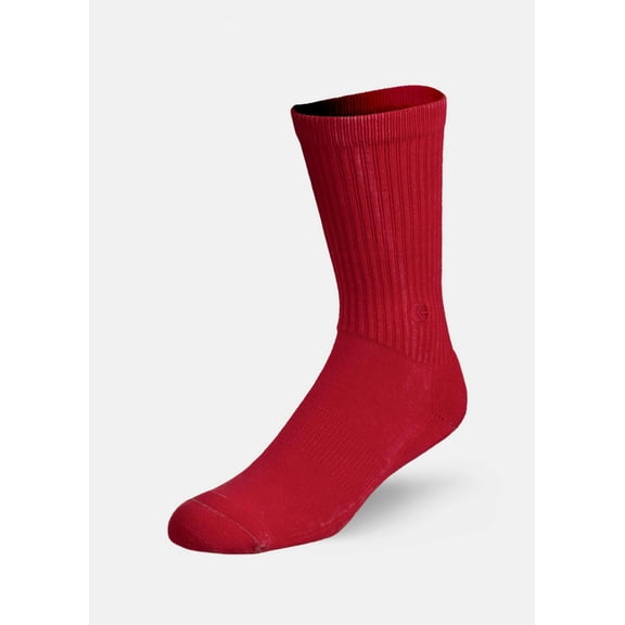 Red Mineral Wash | Mens Crew Socks