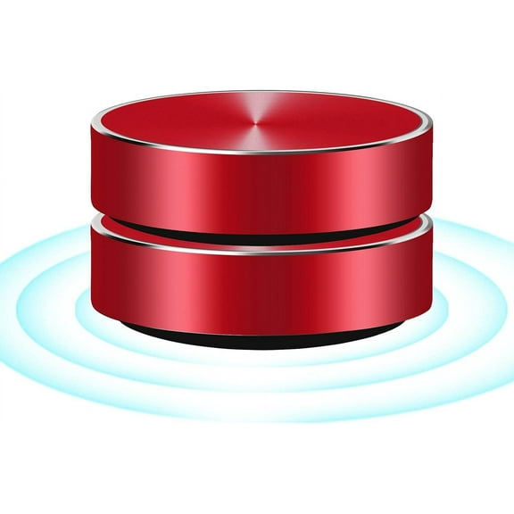 Red Mini Bluetooth Speaker Bone Conduction Wireless Portable Stereo Sound For Home Outdoor Travel Music Player With Fm Radio Compact