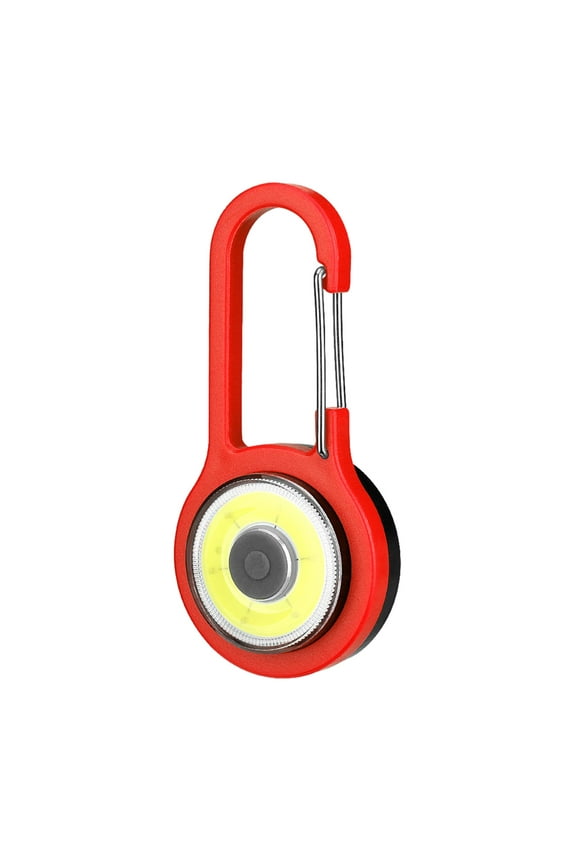 Red Mini Carabiner Led Light Portable Keychain Flashlight 3 Bright Modes For Camping Hiking Backpacking And Outdoor Emergency Lighting