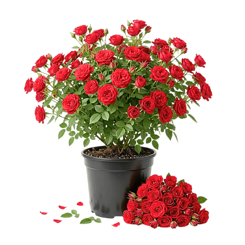 Red Mini Rose Plant Live 4-7 Inches Tall in 4 Inch Pot, Miniature Rose Bush,  Red Flowering, Compact Live Rose for Indoor Outdoor Garden - Walmart.com