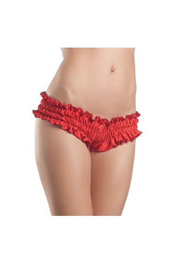 Red Mini Ruffled Booty Shorts 1009R Red