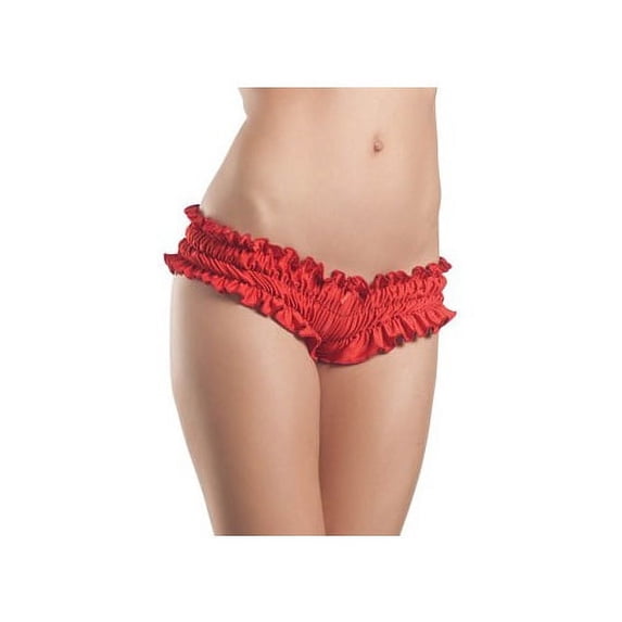 Red Mini Ruffled Booty Shorts 1009R Red