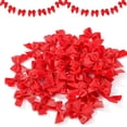 thumbnail image 1 of Red Mini Satin Ribbon Bows Tiny Crafts Bows Decoration Wedding Gift Box Ornament 500pcs Small Tiny Red Ribbon Bows for DIY Crafts Sewing Appliques, 1 of 6