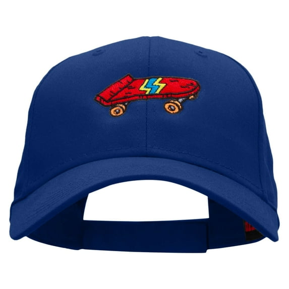 Red Mini Skateboard Embroidered Low Profile Cap - Royal OSFM