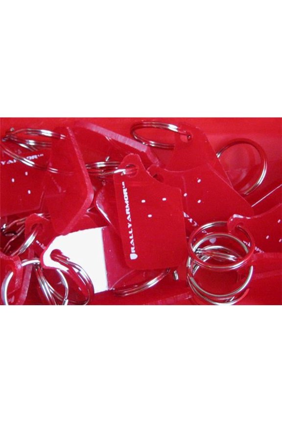 Red Mini UR Rally Mud Flap Keychain
