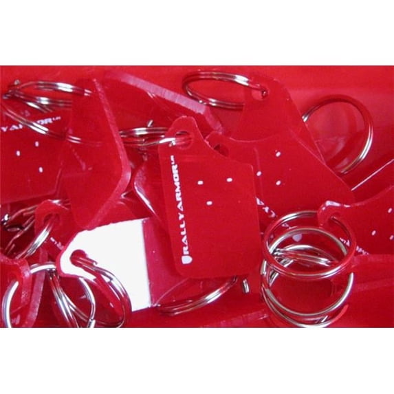Red Mini UR Rally Mud Flap Keychain