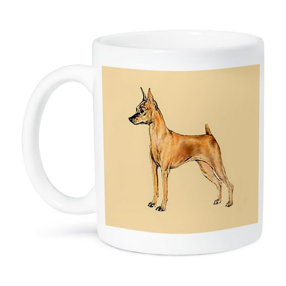 3dRose, Red Miniature Pinscher, 11oz Mug
