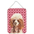 thumbnail image 1 of Red Miniature Poodle Hearts and Love Wall or Door Hanging Prints, 1 of 2