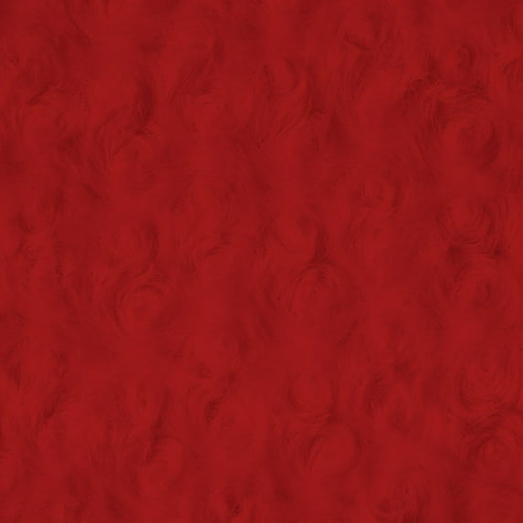 Red Minky Rosebud Cuddle- By The Yard- 58"/60" 100% Polyester Lap Blankets and Throws, Apparel, Home Decor, Quilting, Craft and DIY Project.