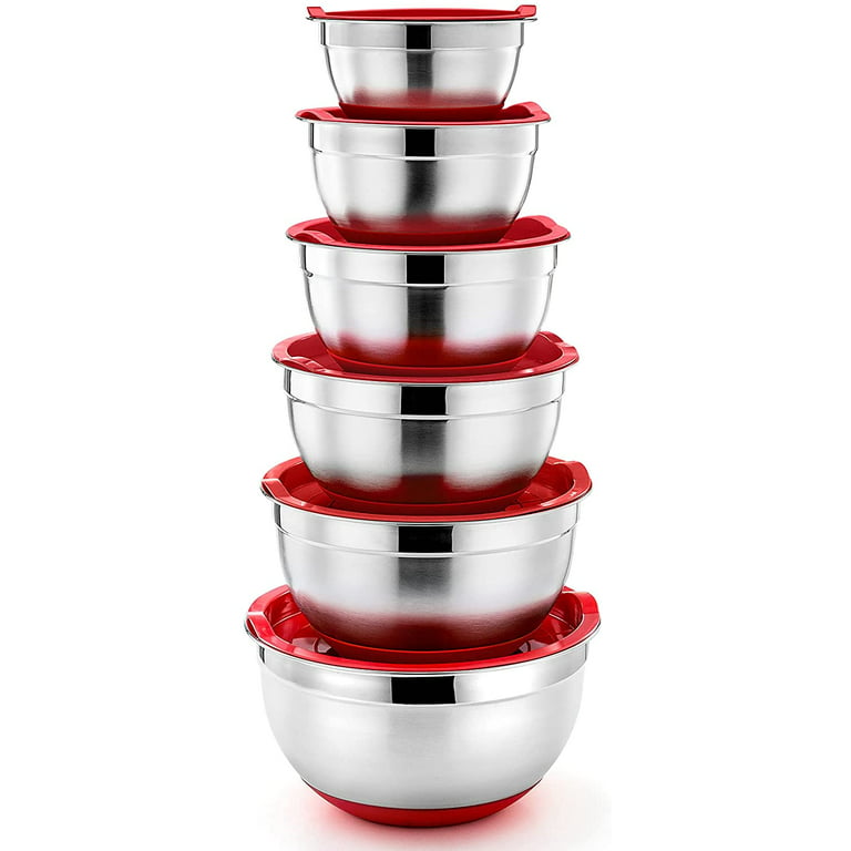 Mixing Bowl With Lid 3-pack Stainless Steel - Mareld @ RoyalDesign