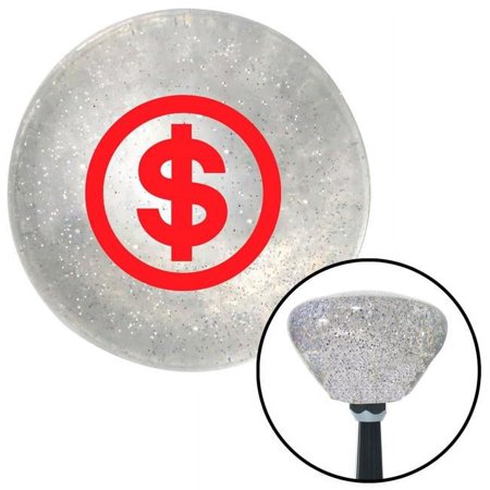 Red Money Clear Retro Metal Flake Shift Knob with M16 x 1.5 Insert Shifter Auto
