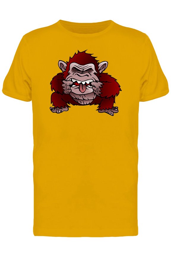 Red Monkey Funny Face Tee Men's -Image by Shutterstock