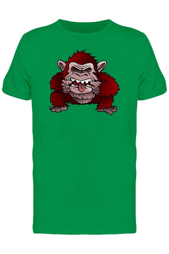 Red Monkey Funny Face Tee Men's -Image by Shutterstock