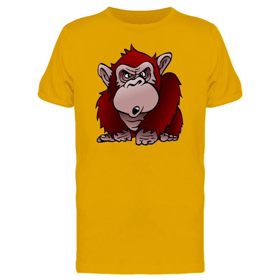 Red Monkey In Comic Style Tee Men's -Image by Shutterstock