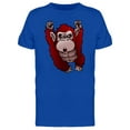thumbnail image 1 of Red Monkey With Arms Lifted Up Tee Men's -Image by Shutterstock, 1 of 1
