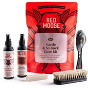 Red Moose 5-Pc Suede & Nubuck Shoe Cleaner Kit with Stain & Waterproof Spray