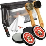 Red Moose Full Leather Shoe Wax Polish Kit with Brush, Cloth, Lace & Travel Case, Black & Neutral Combo