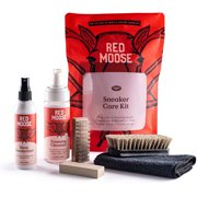 Red Moose Shoe Cleaning Kit for Sneakers with Brush, Deodorizer Spray & Stain Remover