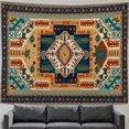 Red Moroccan Ethnic Style Print Pattern Tapestry Home Living Room Wall