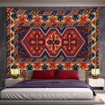 Red Moroccan Ethnic Style Print Pattern Tapestry Home Living Room Wall