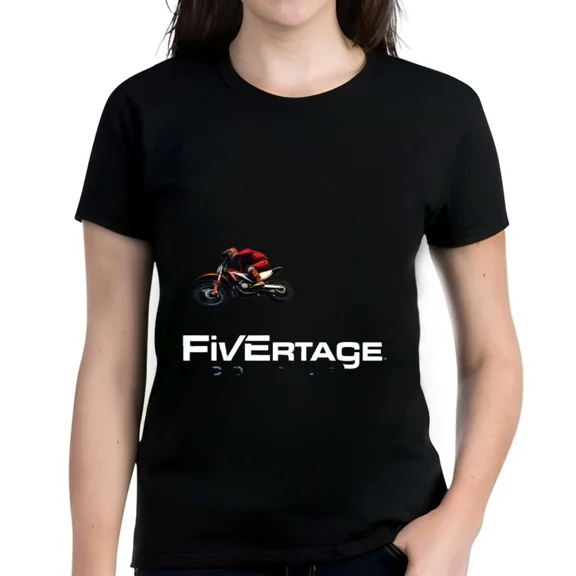Red Moto Rider Tee Women Bold Action Graphic Stylish Motion Inspired Unisex T-Shirt up to size 5XL
