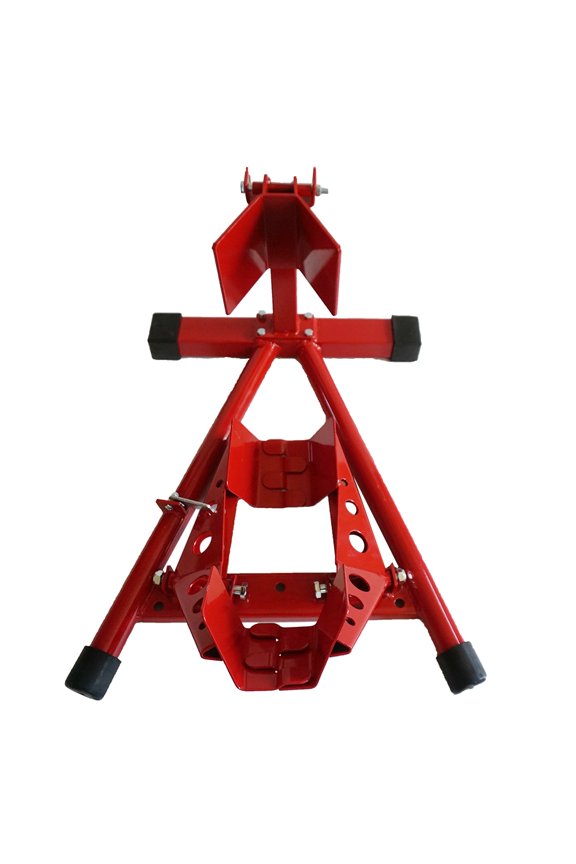 Red Motorcycle Parking Stand Repair Tool Heavy Duty Motorcycle Maintenance Lift Rack