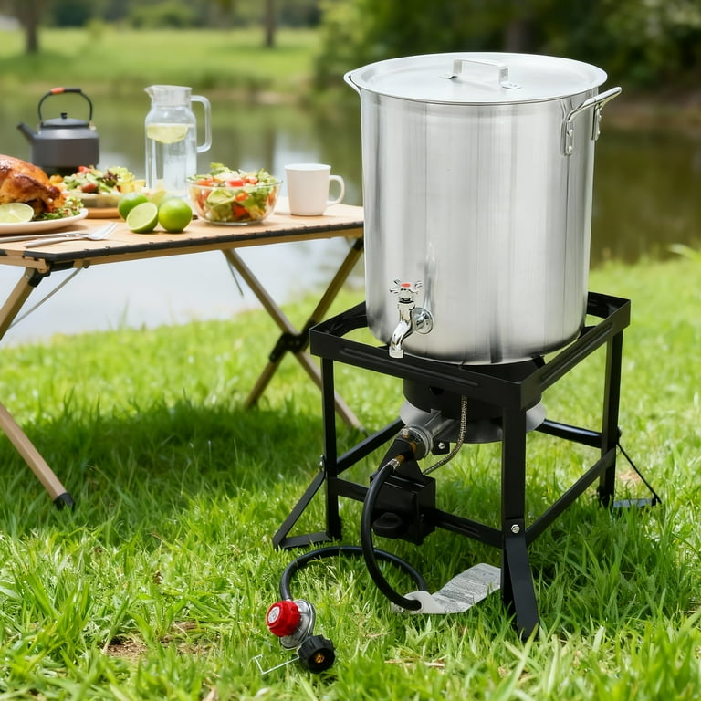 Red Mountain Valley 36-Quart Outdoor Camping Fryer with Drain