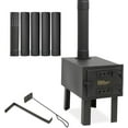 Red Mountain Valley Outdoor Portable Wood Burning Stove with 5Section