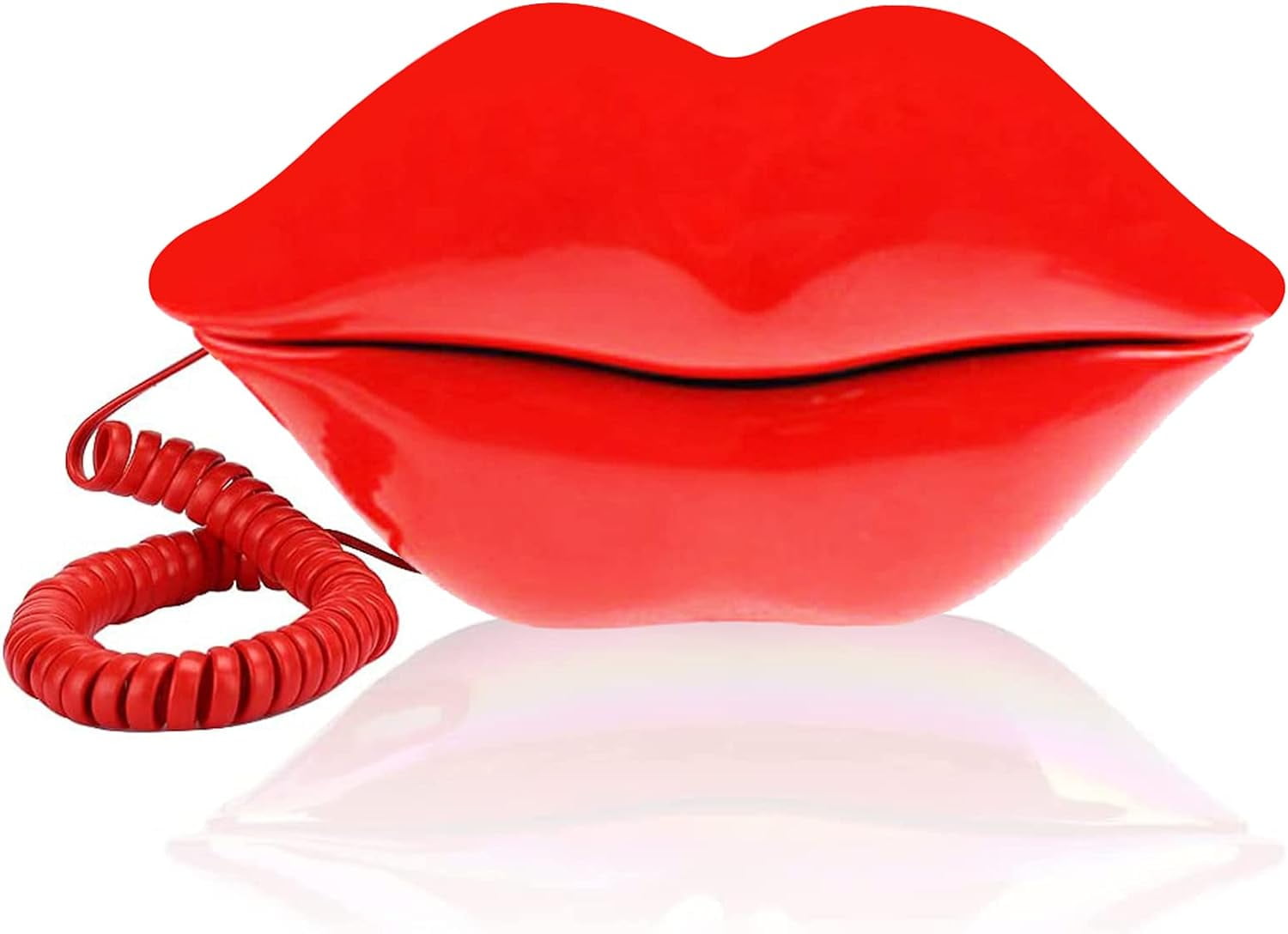 Red Mouth Telephone Wired Novelty Sexy Lip Phone Gift Cartoon Shaped ...