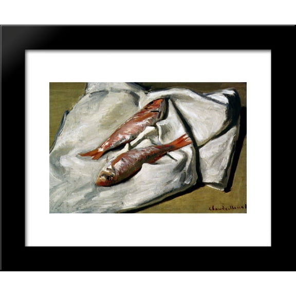 Red Mullets 20x24 Framed Art Print by Monet, Claude
