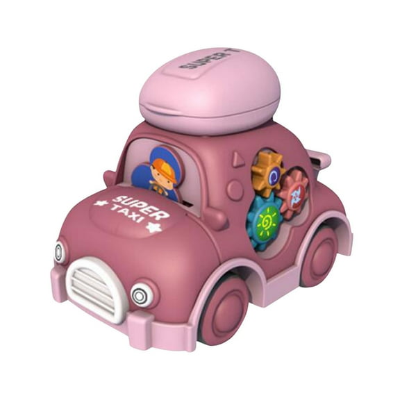 Red Multifunctional Toy Car With Rotating Gear And Luggage Compartment For Kids Ages 1-3
