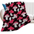 thumbnail image 1 of Red Mushroom Blanket Mushroom Gifts for Girls Kids Boys Women Cute Mushroom Throw Blanket Soft Comfort Fleece Blanket for Couch Sofa Bed 60"x80", 1 of 6
