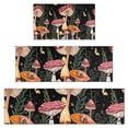 thumbnail image 1 of Red Mushroom Butterfly Black Pattern Kitchen Rugs Sets Of 3,Kitchen Runner Rugs Non Skid Washable,Decorative Kitchen Floor Mats for Kitchen,Sink,Laundry,17"x30"+ 17"x47" + 17"x59", 1 of 6