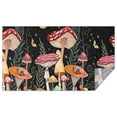 thumbnail image 1 of Red Mushroom Butterfly Black Pattern Rectangle Tablecloth 60"x102",Waterproof Polyester Rectangle Table Cloth, Wipeable Spillproof Polyester Tablecloth for Dining, Camping, Indoor and Outdoor, 1 of 6