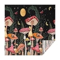thumbnail image 1 of Red Mushroom Butterfly Black Pattern Square Tablecloth,Waterproof Square Table Cover,Wipeable Spillproof Washable Table Cover for Home Kitchen Party Decor 42"X42"(107x107cm), 1 of 6