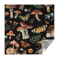 thumbnail image 1 of Red Mushroom Butterfly Black Pattern Square Tablecloth,Waterproof Square Table Cover,Wipeable Spillproof Washable Table Cover for Home Kitchen Party Decor 42"X42"(107x107cm), 1 of 6