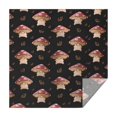 thumbnail image 1 of Red Mushroom Cartoon Black Pattern Square Tablecloth,Waterproof Square Table Cover,Wipeable Spillproof Washable Table Cover for Home Kitchen Party Decor 60"x60"(152x152cm), 1 of 6