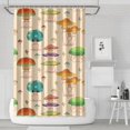 thumbnail image 1 of Red Mushroom Cartoon Light Pattern Shower Curtain 72"x72" ,Bathroom Decorative Shower Curtains Set with 12 Hooks,Modern Waterproof Washable Shower Curtain, 1 of 6