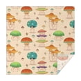 thumbnail image 1 of Red Mushroom Cartoon Light Pattern Square Tablecloth,Waterproof Square Table Cover,Wipeable Spillproof Washable Table Cover for Home Kitchen Party Decor 60"x60"(152x152cm), 1 of 6